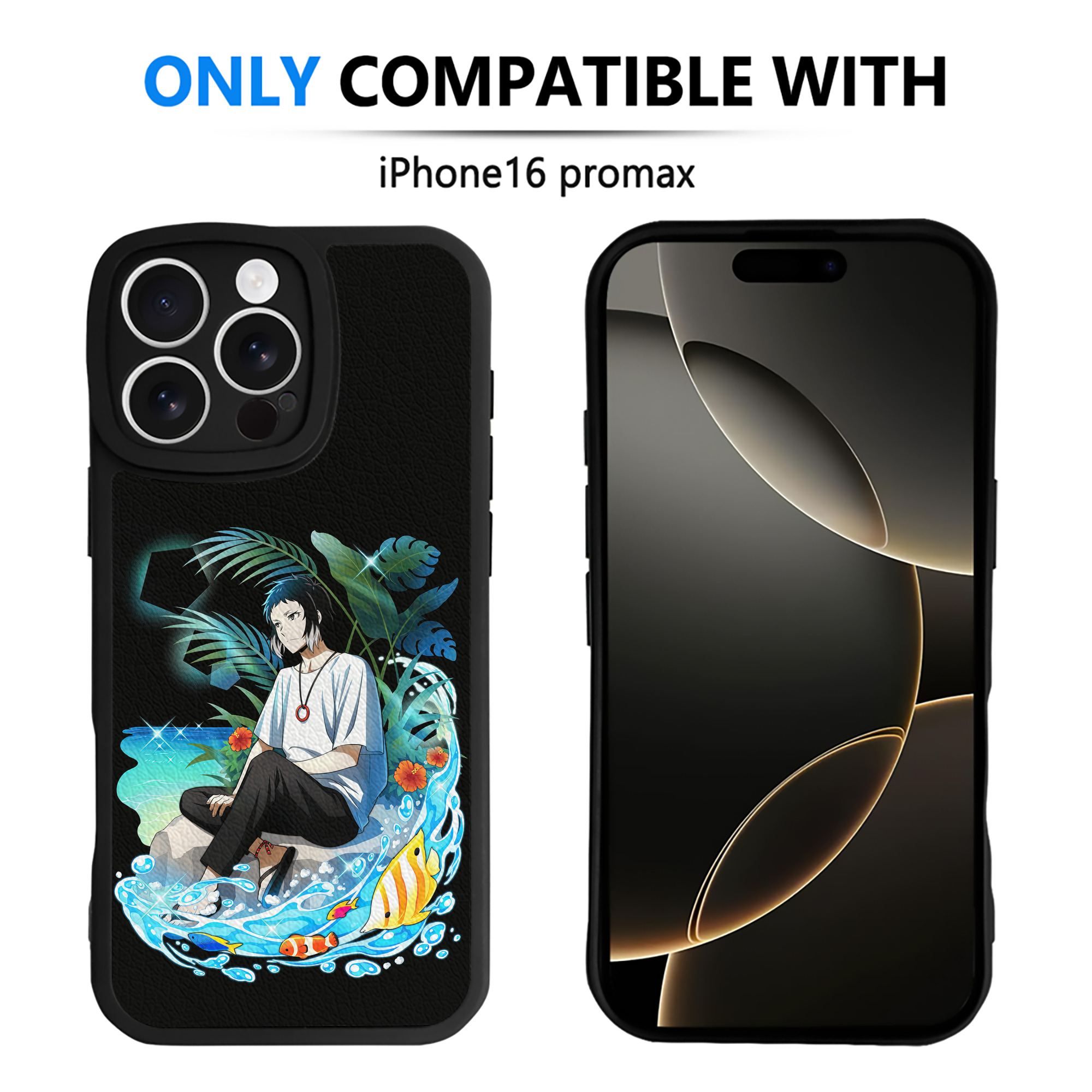（画像用） 文豪ストレイドッグス Bungo Stray Dogs 【iPhone 16シリーズ対応】シリコンスマホケース（レザー調） 材質：シリコン